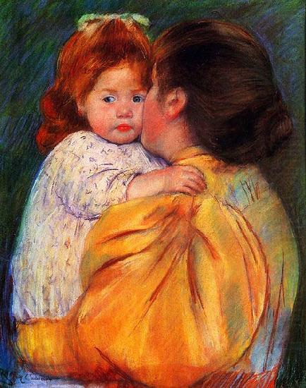 Mary Cassatt Maternal Kiss china oil painting image